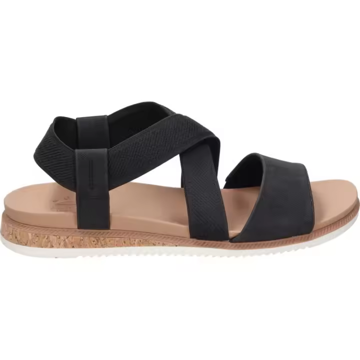 SKECHERS | Sandalias con Cuña Skechers Bobs Desert Kiss Low para Mujer – Sandalia en Color Negro – Sandalia de Verano sin Cierre – Slip On – Cuña Baja y Cómoda – Vegan – Casual – Versátiles – Modelo 114705-BLK - 1