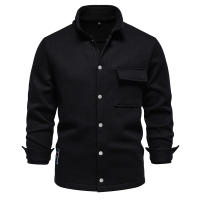 2024 otoño e invierno nuevo estilo terciopelo engrosado waffle chaqueta de punto con solapa para hombre abrigo con bolsillo tops para hombres - details 10