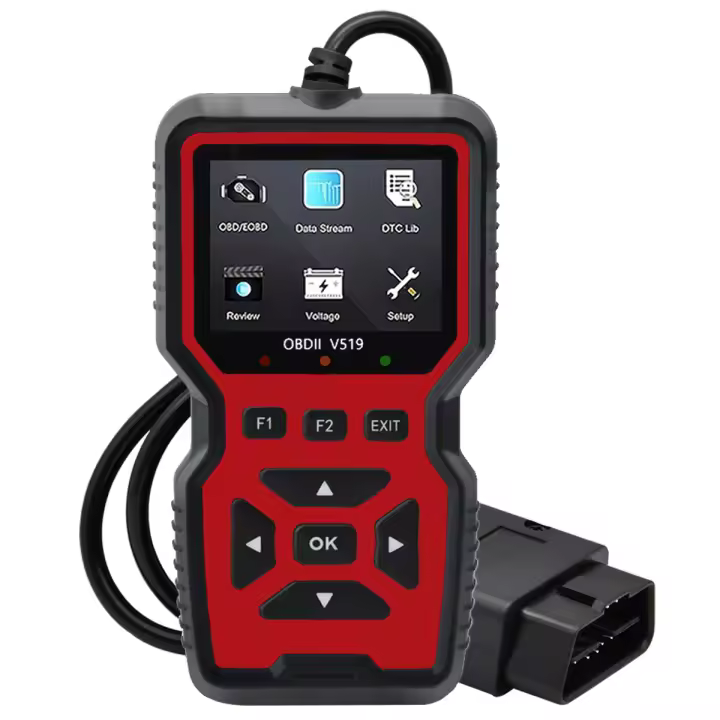 Herramienta De Diagnóstico OBD2 Para Coche Lector De Códigos De Falla Del Motor Prueba De Tensión De Batería V519 - 1