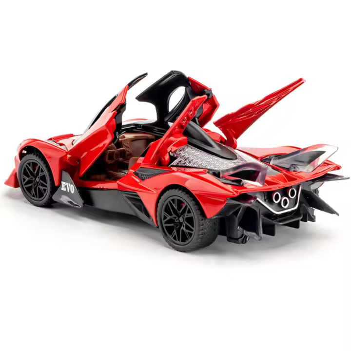 Coche De Deportes De Aleación Apollo EVO 1/32 Con Sonido Y Luz Modelo De Coche De Acción Para Niños Diseño Interior Exquisito Regalo Para Niños - 1