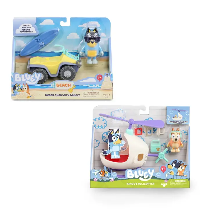 Vehiculo Bluey Quad o Helicóptero con figura y accesorios - Modelos surtidos (Famosa BLY62000) - 1