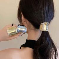 Diadema Geométrica De Metal Para Mujer Diadema Elástica De Cinta De Goma Estilo Coreano Accesorio Para El Cabello De Alta Gama - details 1
