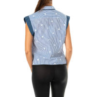 La Martina-Camisa sin mangas con cuello de solapa LWC303 para Mujer