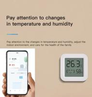 Sensor De Temperatura Y Humedad Tuya Con Pantalla LCD Mini Control Remoto Bluetooth Compatible Con APP Thermometer Hygrometer - details 4