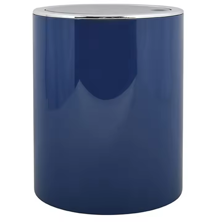 Cubo de basura MSV "As Kamaka" 6 litros de plastico en color azul electrico Ø18,5 x 26 cm - 1