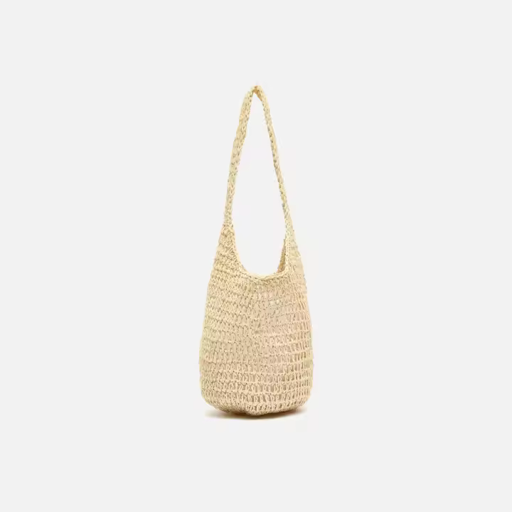 Misako Legi bolso de hombro efecto rafia Raffia / Playa - 1