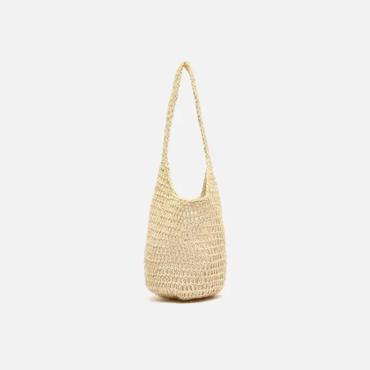 Misako Legi bolso de hombro efecto rafia Raffia / Playa - 1