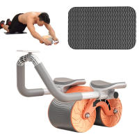 Rueda Ab de rebote automático con temporizador y almohadilla para arrodillarse, rodillo de rueda Abdominal, equipo de ejercicio físico Entrena rápidamente los músculos abdominales adecuado para usar en casa, gimnasio u oficina - details 0
