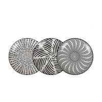 STARLEY-SET 6 Fuente de Cocina Alfares Masako 20,3 x 2,5 cm Azul,Fuentes Redondas Surtidos 3 Decor/ NEGRO NOMI 20.3x25cm - details 0