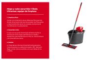 Vileda I Sistema Mopa Ultramax I Set completo de mopa con cubo escurridor I Limpieza en húmedo I Ideal para suelos de madera I Hecho de Microfibra para eliminar cualquier suciedad. - details 0