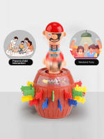 Juego De Tablero Interactivo Para Niños Pirata Con Bucket Y Espada De Madera Parodia Y Broma Juego Mr. Game Para Aprendizaje Temprano - details 4