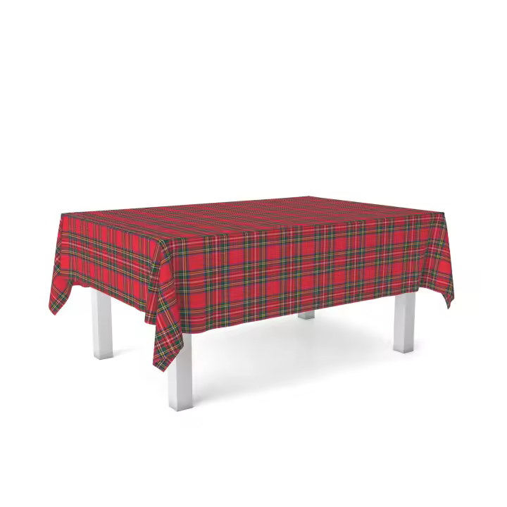 Mantel Resinado Estampado Navidad Modelo Kilt - Diferentes medidas - Colección invierno navidad - Fabricado en España - Donegal Collections - 1