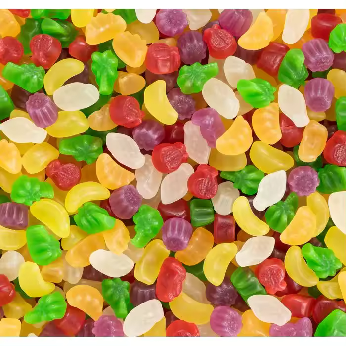 ¡Mini tropic MINI FRUTAS TROPICALES 1KG  Haribo - Sabores Exóticos y Diversión en Forma de Caramelo - 1