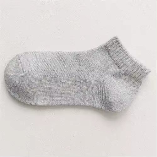 Calcetines De Malla Para Niños Verano Transpirables Para Niños Y Niñas Deportivos Sólidos Algodón Cómodo Talla Ajustable 1-12 Años - 1
