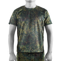 Camiseta Táctica Para Hombre MEGER Quick Dry Camiseta De Gimnasio Con Cuello Redondo Manga Corta Talla Grande Hasta 4XL Casual - details 2