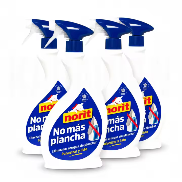 Pack x4 Norit Spray Antiarrugas Sin Plancha 500 Ml – Elimina Arrugas Al Instante sin Planchar - 1