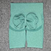 Shorts De Yoga De Cintura Alta Estirable Antigolpe Y Secado Rápido Para Mujer Material De Nylon Bloque Regular - details 13