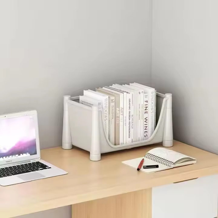 Estante De Libros Portátil Creativo Para Cocina Y Mueble Desplazable Con Ruedas Estante De Almacenamiento Para Cocina Estilo Minimalista Moderno - 1