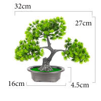 Planta De Pino Artificial De 27cm Bonsái Decoración De Mesa Para Hogar Y Habitaciones Arbol De Simulación De Landscape En Plástico Para Exposición Y Regalo - details 1