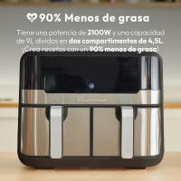 MasterPro Rocket Duo 900 Freidora de aire Color Negro de 9 L y 2400W, Pantalla LED Táctil y Cesta Antiadherente 11 Funciones - details 1