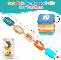 Juguetes Montessori Para Niños Y Niñas Juguete Educativo Temprano De Sensorial Plegable Rompecabezas Para El Desarrollo De Los Motores Finos Edad Recomendada 3-6 Años - details 6