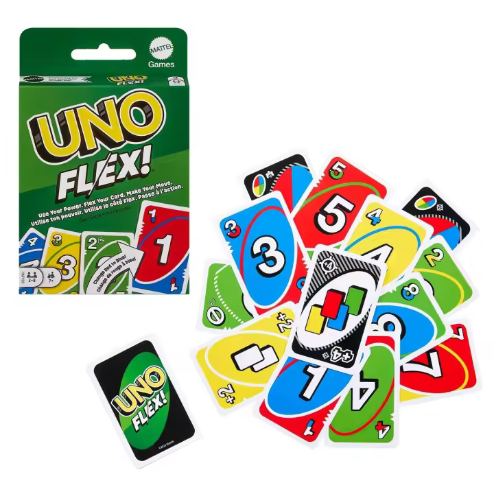 Mattel Games Juego de cartas UNO Split Juego de mesa familiar +7 años (Mattel HMY99) - 1