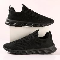 Zapatos Deportivos Casuales Para Mujer Zapatillas Ligeros Blancas Y Negras Transpirables De Malla Adecuados Para Correr Y Jugar Tenis Outdoor - details 27