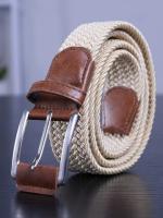 Cinturón De Lona Unisex Elástico Para Jeans Cierre De Hebilla Casual Transversal Ajustable Para Hombres Y Mujeres - details 6