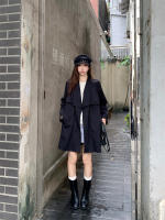 Abrigo De Trench Elegante Para Mujer plus Talla Primavera/Otoño Con Cierre De Cordón Estilo Coreano Casual Versátil Con Bolsillos - details 17