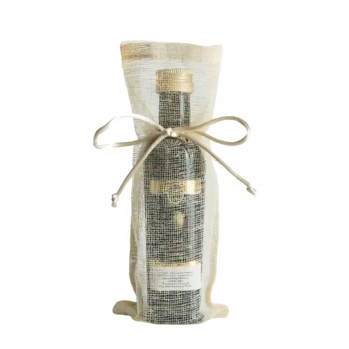 BOTELLA DE CRISTAL DE 100ML (0,1L) CON BOLSA - ACEITE DE OLIVA VIRGEN EXTRA EXCLUSIVO - PRODUCCION LIMITADA - EXTRACCION EN FRIO - MONOPARENTAL 100% ARBEQUINA  - La Hermedaña - 1