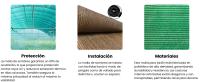 Malla de Ocultación 90% Sombreo 2x50 M - Protección UV - Negro - details 1