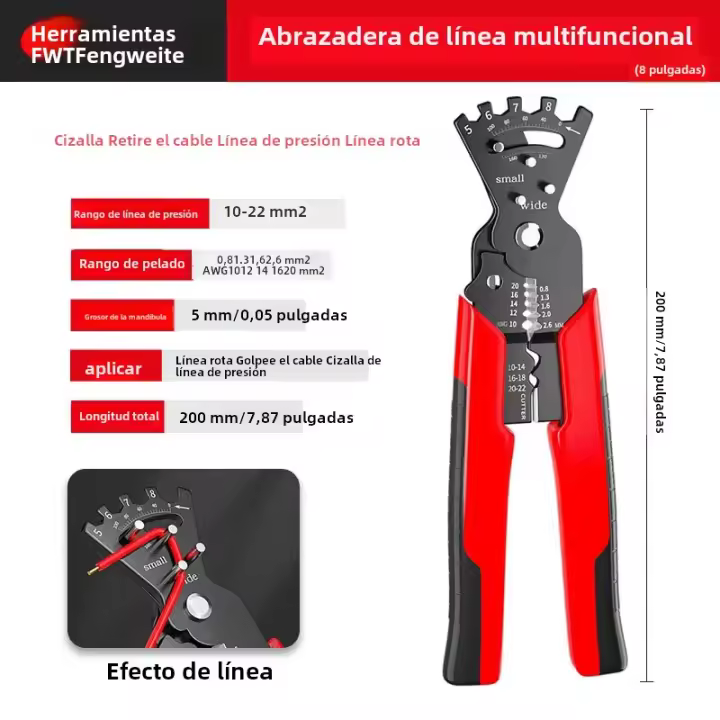 Alicates Multifuncionales Para Deshechar Cable Eléctrico Herramienta Especial Para Eléctricos Y Trabajar Con Cajas De Alambre - 1