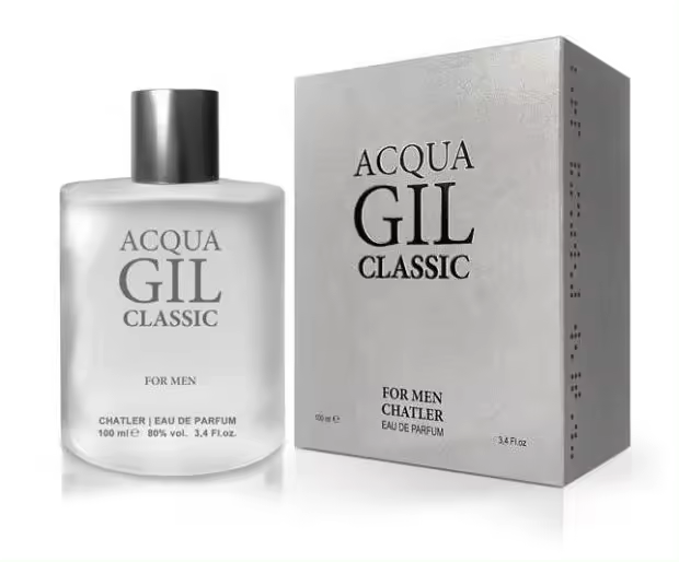 EAU DE PARFUM AQUA GIL MEN 100ML------SUPERTOP VENTAS----MARCA CHATLER----DURACIÓN LARGA 8 HORAS - 1