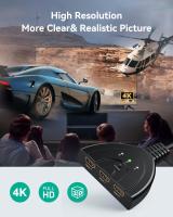 FGNS. HDMI(4K) Switch 3 en 1,3-Puerto Conmutador HDMI 4K, 3x1 Switch, HDMI Automático, Selector Switcher UHD HDR 3D Full HD 1080p HDCP, 3 entradas, 1 Salida Divisor HDMI Splitter - details 1
