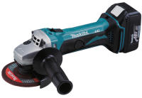 Radial: Miniamoladora LXT® angular a bateria con Limitador de corriente y Sistema anti-restart 18V 115mm. DGA452RME Makita - details 2