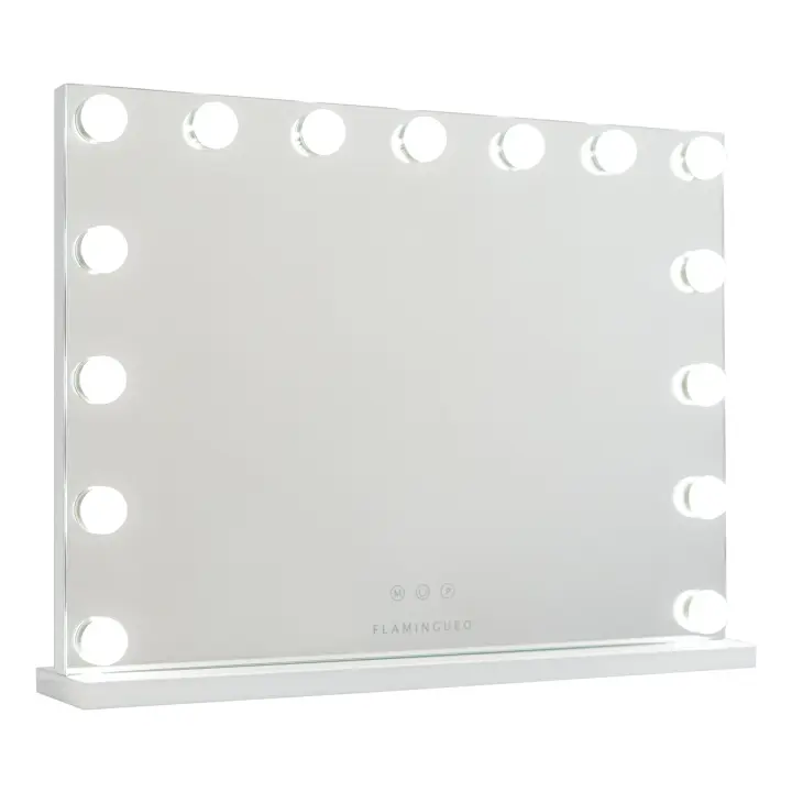 Flamingueo Espejo Maquillaje con Luz - Espejo Tocador 15 Bombillas Led Tocador de Maquillaje con Luz 3 Modos Vanity Mirror Espejo Led Maquillaje - 1