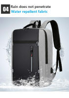 Mochila Negocios Impermeable Para Hombres Con USB Capacidad Grande Para Portátil De 15.6 Pulgadas Bolsa De Escuela Para Hombres - details 13