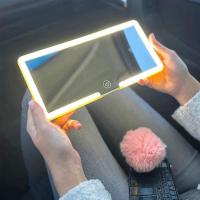 Espejo De Maquillaje Para Coche Con 3 Modos De Luz Y 60 LEDs Espejo De Vestíbulo Recargable ABS Aluminio Para Interiores De Coche - details 13