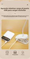 Lámpara De Mesa Portátil LED Con Clip Iluminación Nocturna Para Lectura Luz Táctil De 3 Modos De Brillo Protección Ocular Recargable USB Material ABS - details 13