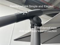 Sombrilla Parasol Excéntrico ø 300 cm Estructura Aluminio Tela de Poliéster de 180g/m² Terraza Jardin Camping Playa - details 4