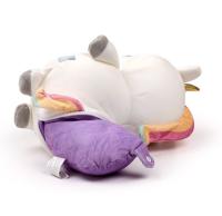 Peluche coche niño cojin cervical almohada unicornio regalo viaje suave, 2 en 1, coche tren infantil juguete. Puckator - details 5