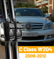 Limpia Parabrisas Delantero Limpia Para Mercedes Benz C Clase W204 2009-2012 Ventanas Delanteras De Neumáticos Naturales Negro Resistente Al Calor Y El Frío - details 0
