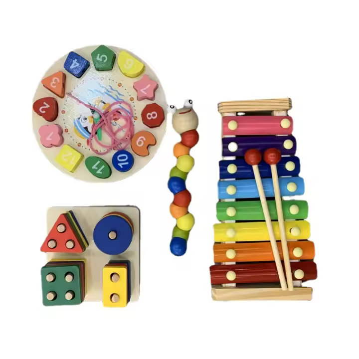Juguetes Educativos Para Bebés De Madera Montessori Regalo De Cumpleaños Y Año Nuevo Para Niños Aprendizaje Temprano - 1