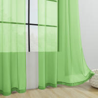 Cortina De Ventana Perforada De Color Sólido De Terylene 1PC Antipolvo Decorativa Y Bebida Clásica Para Adornos De Ventanas - details 38