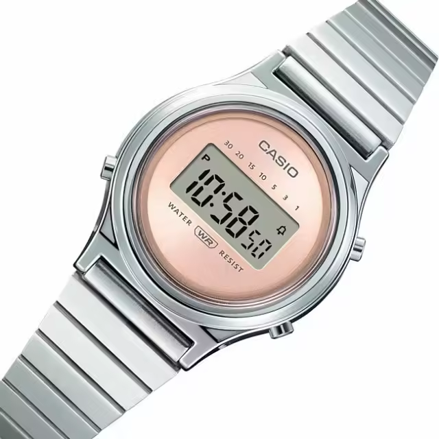 Reloj Casio mujer mini Collection LA700WE-4A correa de acero inoxidable 30.8 × 26.3 × 7.9 mm - 1
