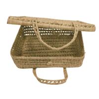 Maletín Cesta Picnic Palma Natural Medidas 40 cm de Largo x 31 cm de Ancho x 38 cm de Alto Artesanal - details 2
