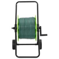 vidaXL Carrete de manguera con set de racores PVC verde 0,75" 20 m - details 1