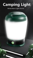 Lámpara De Camping Portátil Recargable 3 Colores Dimmer Luz De Tenda Impermeable Para Pesca Y Emergencias Fuente De Luz LED - details 0