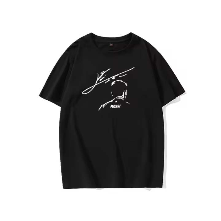 Camiseta Messi Impresión Deportiva De Manga Corta Para Hombres Casual Transpirable Barcelona Paris Argentina Equipo De Fútbol - 1