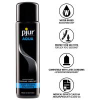 Pjur Aqua Lubricante Sexual A Base De Agua Para Sexo Anal Vaginal O Mastubarción Con Juguetes Sexuales Compatible Con Preservativos De Látex Fabricado En Alemania Disponible En Bote De 30 100 o 250 ML - details 3